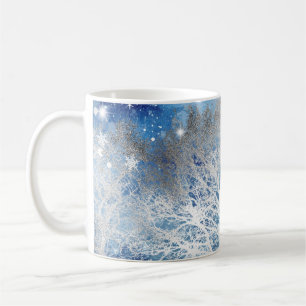 Mug Sublimations hivernales Arbres d'argent