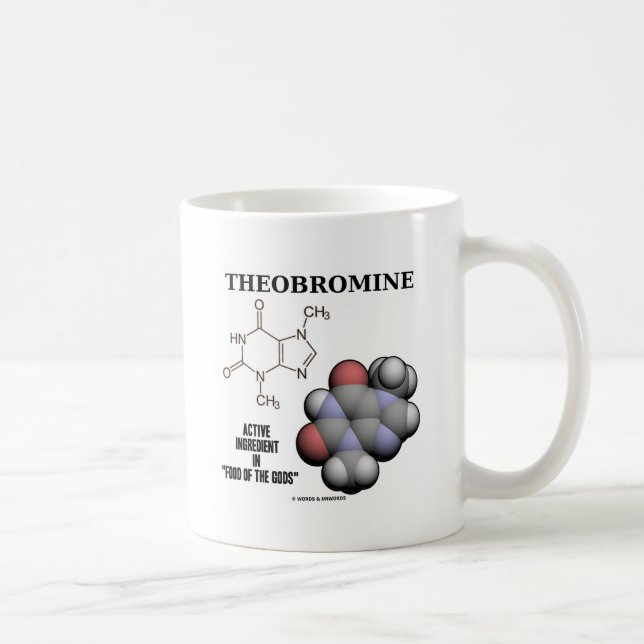 Mug Substance active de théobromine (Molcule chimique) (Droite)