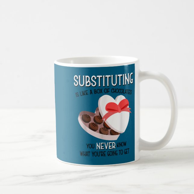 Mug Substitute School Teacher Valentine S Day Gift For (Droite)