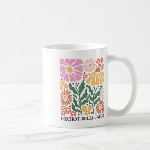 Mug Subtil anti-trump floral boho tee, pas mon préside