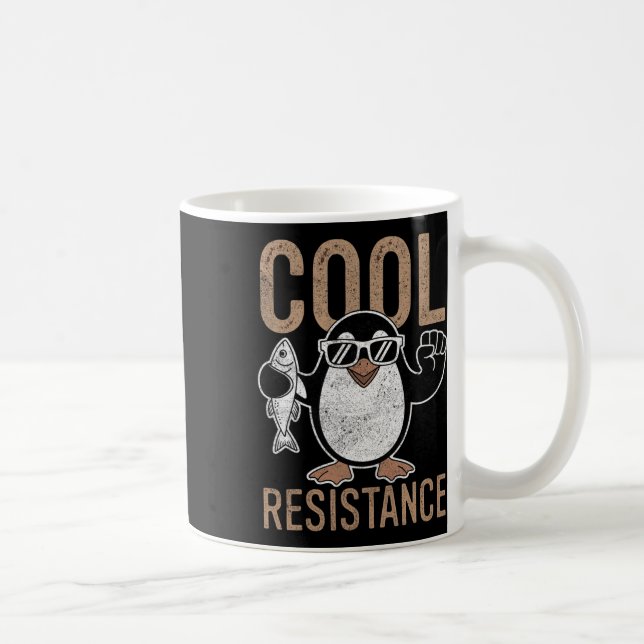Mug Subtle Cool Resistance Penguin Tariffs Protest Ant (Droite)