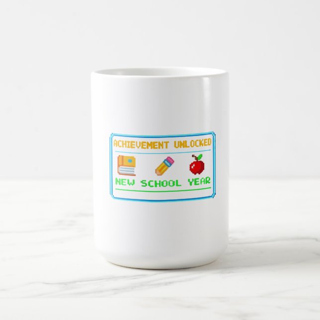Mug Succès débloqué : Nouvelle année scolaire | Jeu ré (Centre)