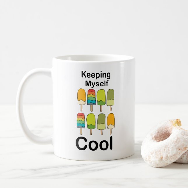 Mug Sucette glacée Je me garde au frais Été  (Avec donut)