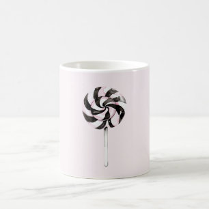 Mug Sucette Lollipop Rose Noir