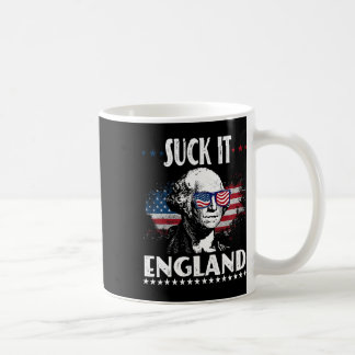 Mug Suck It England Funny 4 juillet - George Washing