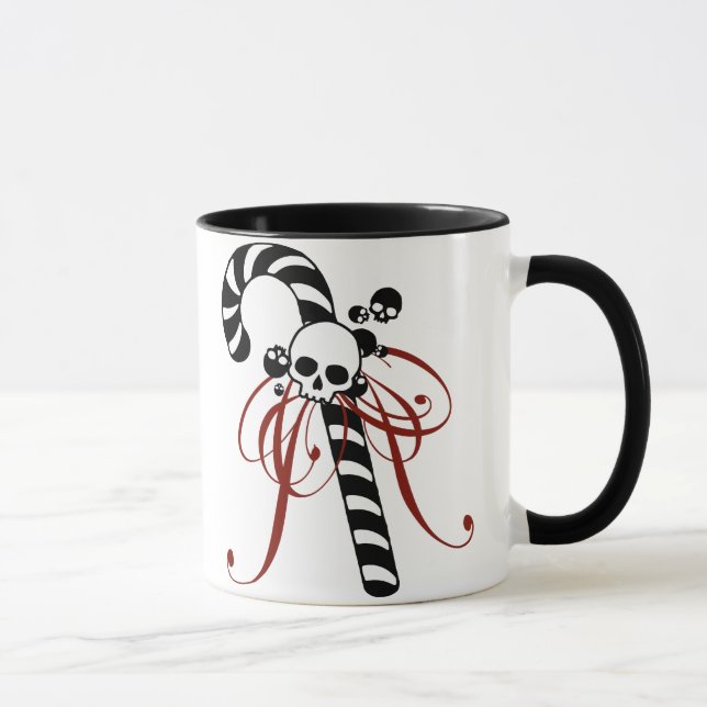 Mug Sucre de canne de crâne (Droite)