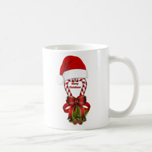 Mug Sucre de canne de menthe rouge pour Noël