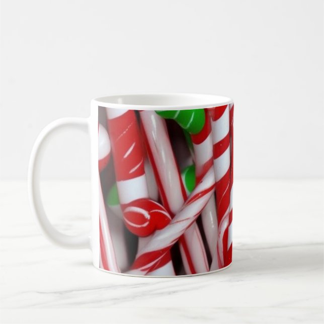 Mug Sucre de canne de Noël Musique (Gauche)