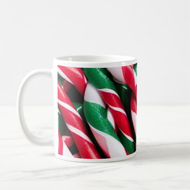 Mug Sucre de canne de Noël Musique (Gauche)