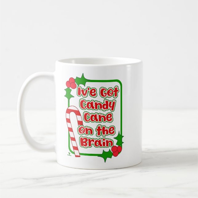 Mug Sucre de canne de Noël sur Fête du Cerveau Joie (Gauche)