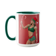 Sucre de canne géant Père Noël féminin