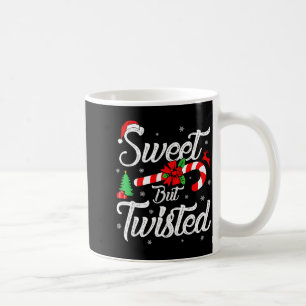 Mug Sucré mais tordu Funny Noël Canne en bonbon de Noë
