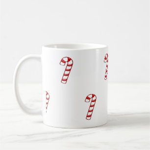 Mug Sucres de canne rouges de Noël