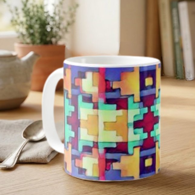 Mug Sud-Ouest Abstrait Lumineux  (Créateur téléchargé)