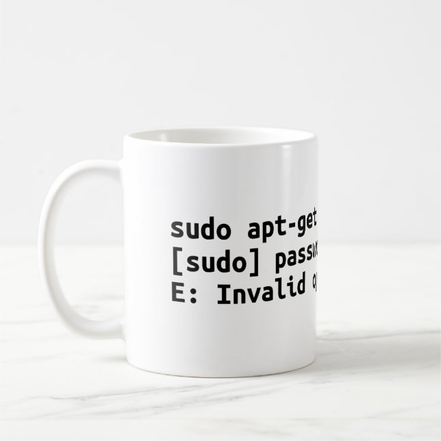 Mug sudo apt-get wind*ws (Gauche)