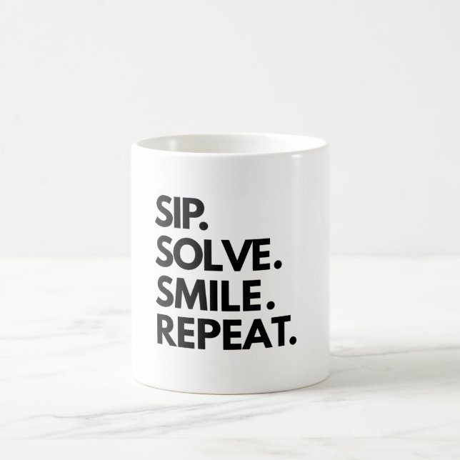 Mug Sudoku Lovers Cup of Choice : Sip Solve Smile Répé (Centre)