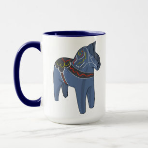 Mug Suède Dala Horse Dalecarlian suédois