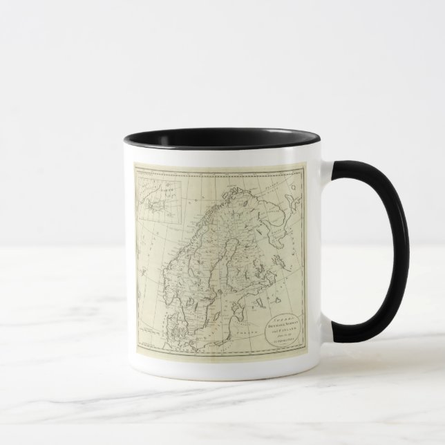 Mug Suède, Danemark, Norvège et Finlande (Droite)