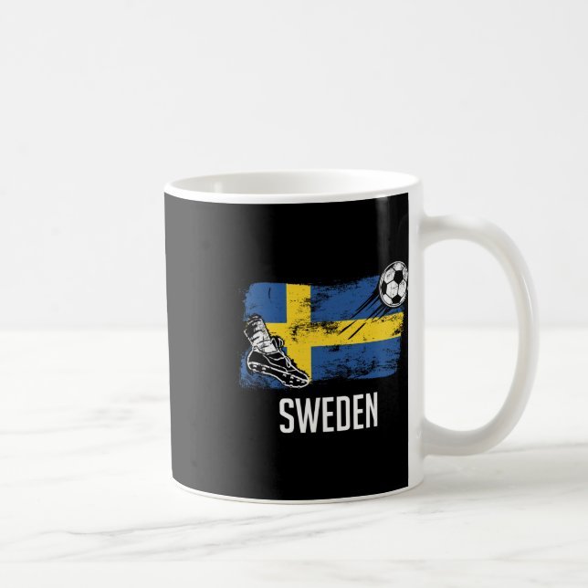 Mug Suède Maillot Drapeau Équipe de Football Suédoise  (Droite)
