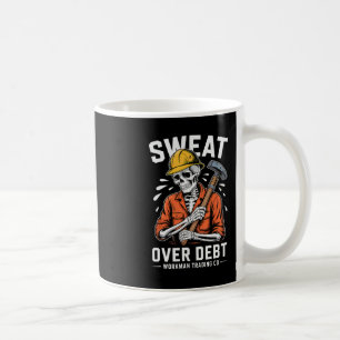 Mug Sueur sur travailleur de la dette squelette motiva