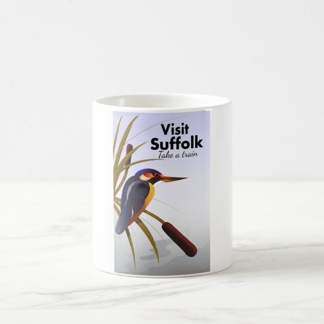 Mug Suffolk Angleterre Art de Voyage Vintage (Centre)