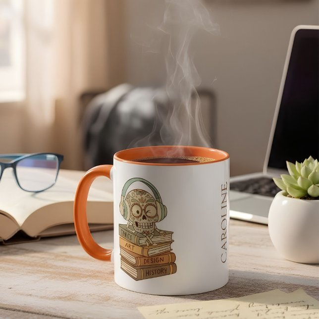 Mug Sugar Skull Passionate About Reading (Créateur téléchargé)