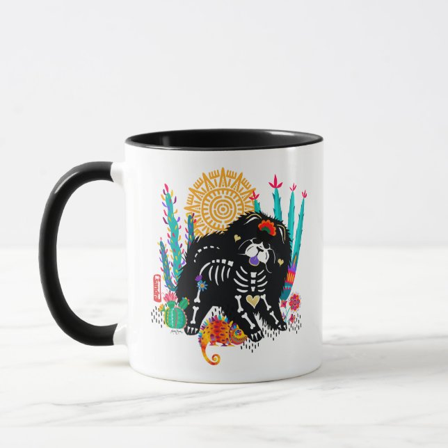 Mug SUGARSKULL NIRVANA chien de boue halloween 11 oz m (Gauche)