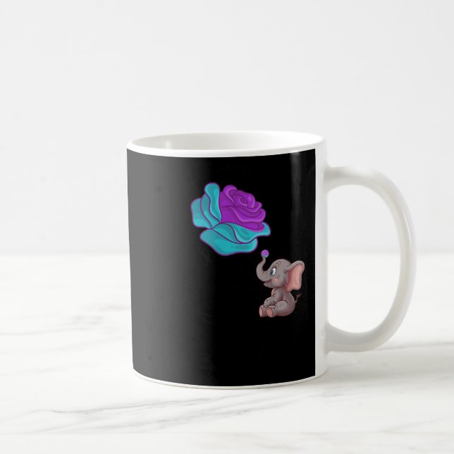 Mug Suicide Awareness Flower Elephant Ribbon Graphic  (Droite)