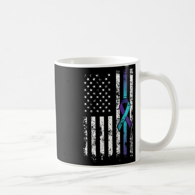 Mug Suicide Depression American Flag Prevention (Droite)