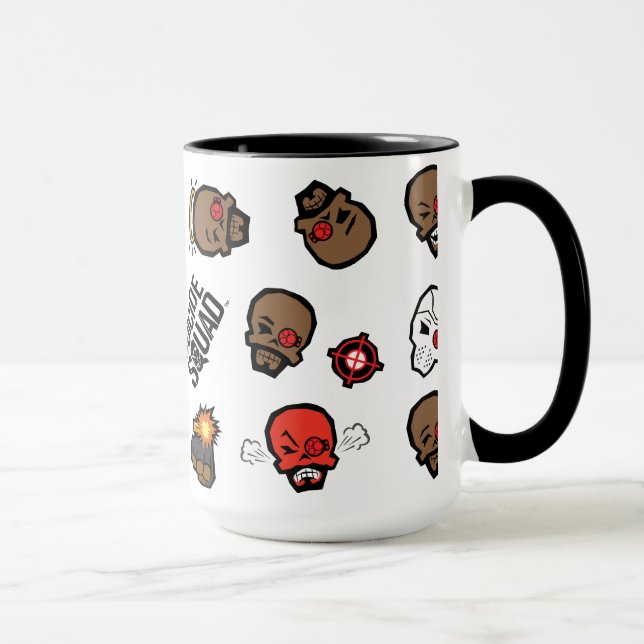 Mug Suicide Squad | Deadshot Emoji Pattern (Droite)