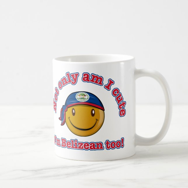 Mug Suis non seulement je mignon je suis bélizéen (Droite)