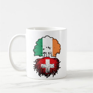 Mug Suisse Irlande irlandaise Suisse drapeau des racin