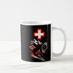Mug Suisse ski montagnes aventure alpes