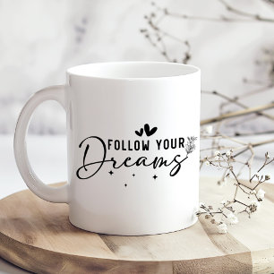 Mug "Suivez vos rêves" Floral Inspiration