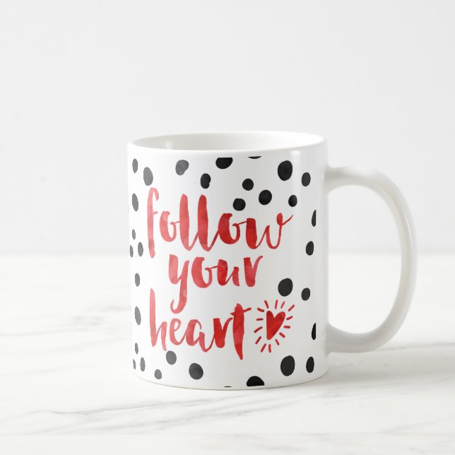 Mug Suivez votre citation cardiaque (Droite)
