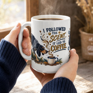 Mug Suivi de café personnalisé pour Bluetick Coonhound