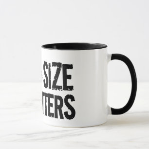 Mug Sujets de taille ! Conception drôle de pêche
