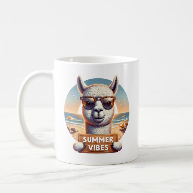 Mug Summer Alpaca (Gauche)