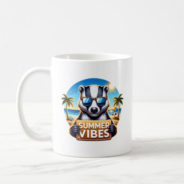 Mug Summer Badger (Gauche)