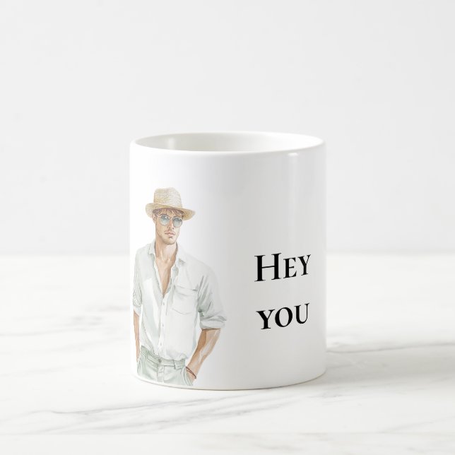 Mug Summer Blond Man Hey You Citation (Centre)
