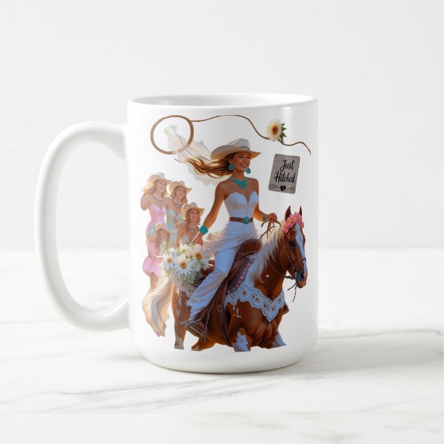 Mug Summer Ride to Forever – Cowgirl Wedding Bliss" (Gauche)
