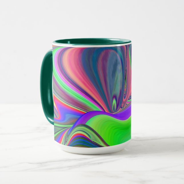 Mug Summerfeel, Rainbowart 3D Abstrait (Devant gauche)