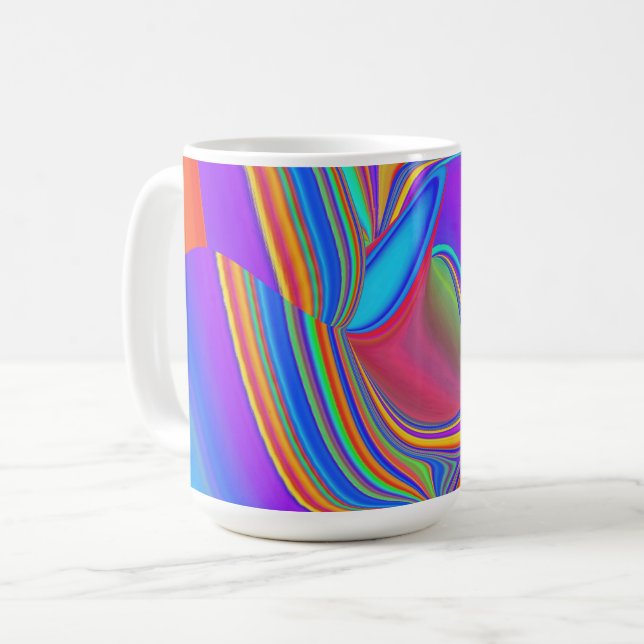 Mug Summerfeel, Rainbowart 3D Abstrait (Devant gauche)