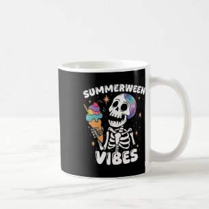Mug Summerween Vibes Skeleton Ice Cream Art Summer Hal