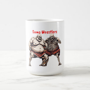 Mug Sumo Lutteurs de squelette en action