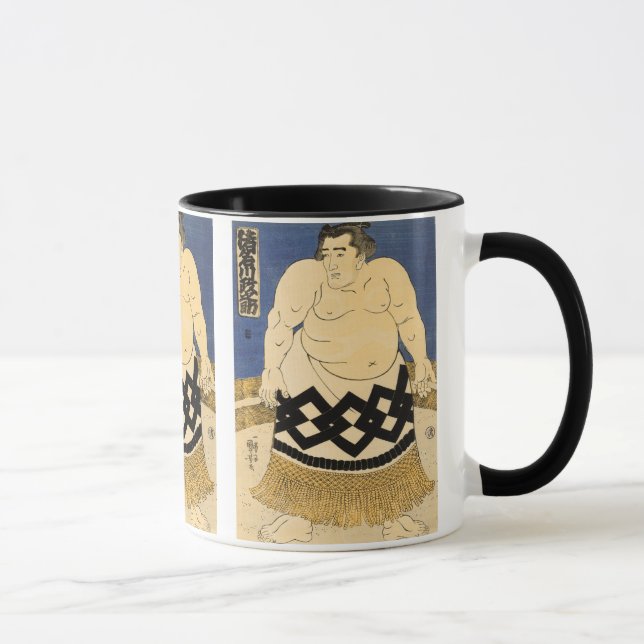 Mug Sumo Wrestler, Kuniyoshi Art japonais (Droite)