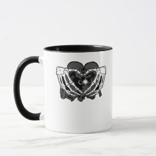 Mug Sunand~1 - Squelette Mains Coeurs