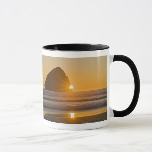 Mug Sunburst Et Haystack Rock Au Cap Kiwanda