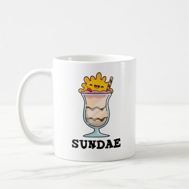 Mug Sundae Funny Sunday Glace Cream Pun (Gauche)