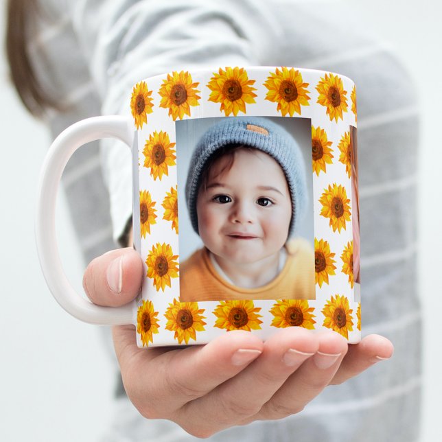 Mug Sunfleurs enfants photo jaune (Créateur téléchargé)